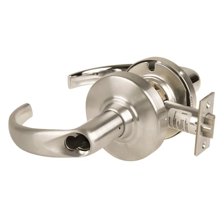 Schlage Grade 2 Entrance Cylindrical Lock with Field Selectable Vandlgard, Sparta Lever, SFIC Less Core, Sat ALX53B SPA 619